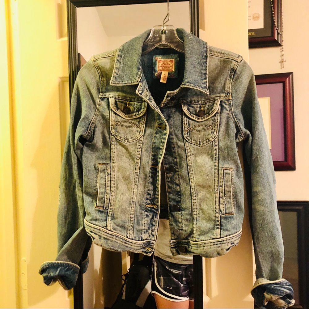 Abercrombie & Fitch Vintage Stretch Denim Jacket